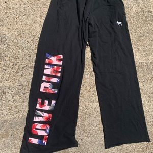 Vs pink boyfriend sweat pants